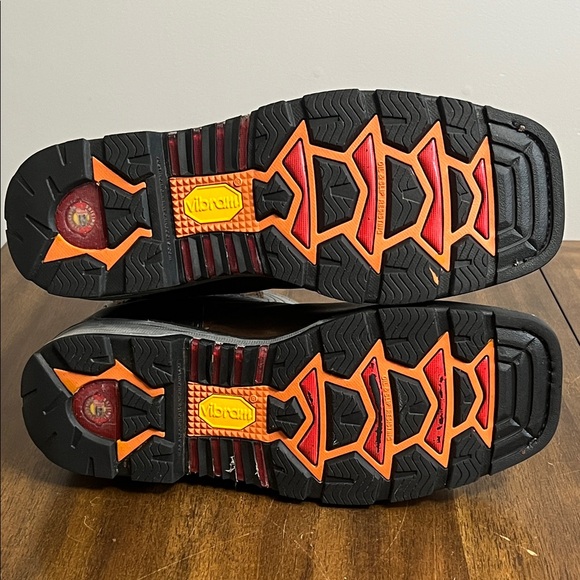 Men’s JUSTIN Tanker Steel Toe Western Work Boots Cowboy Style WK2102 Size 10.5D - Picture 13 of 16